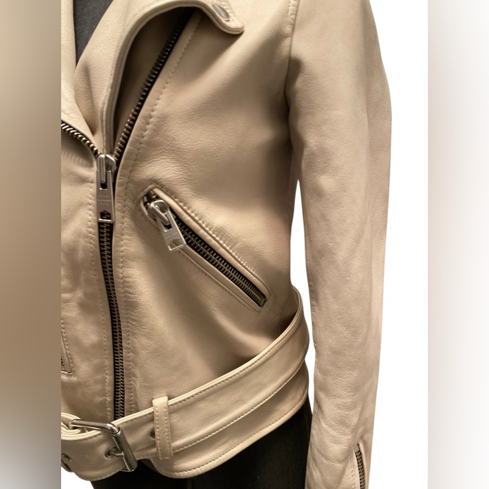 Authentic All Saints Leather Jacket - Picture 4 of 13